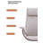 Height-Adjustable Leather High-Back Office Chair