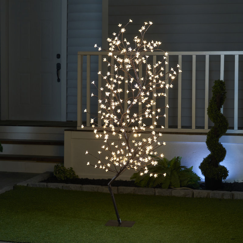 Cerisier en fleur ‑ 336 lumières à DEL blanc froid et blanc chaud