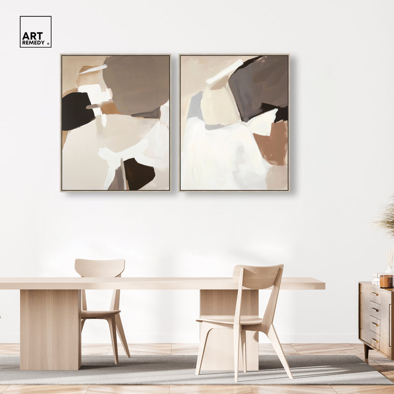 «Tranquil Divisions», reproduction d'art sur toile encadrée par Art Remedy, cadre blond, 36 x 45, H 46 po x l 37 po