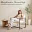 Chaise d'appoint Sling, fauteuil d'intérieur avec cadre en métal, ivoire-1808049315
