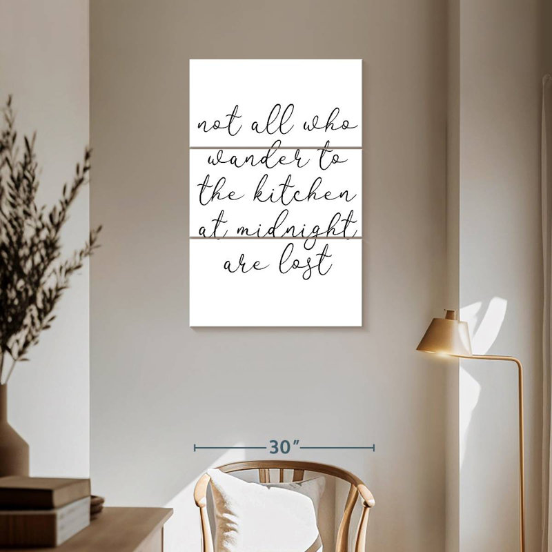 Kitchen Words I, 57" H x 36" W
