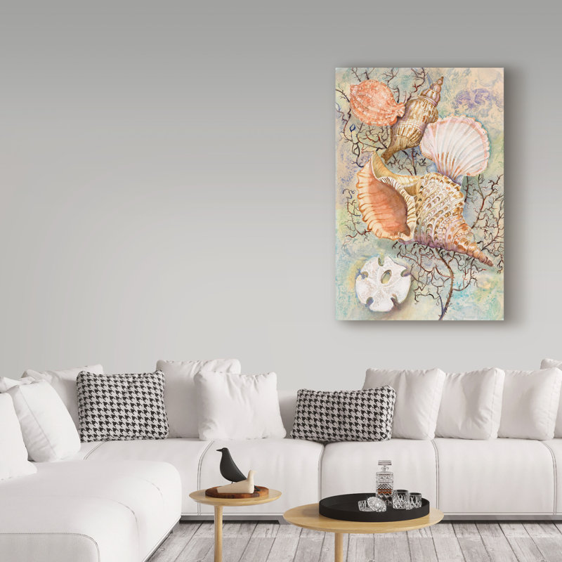 « bijoux of the sea », reproduction de peinture à l’acrylique sur toile tendue, H 47 po x l 30 po x P 2 po