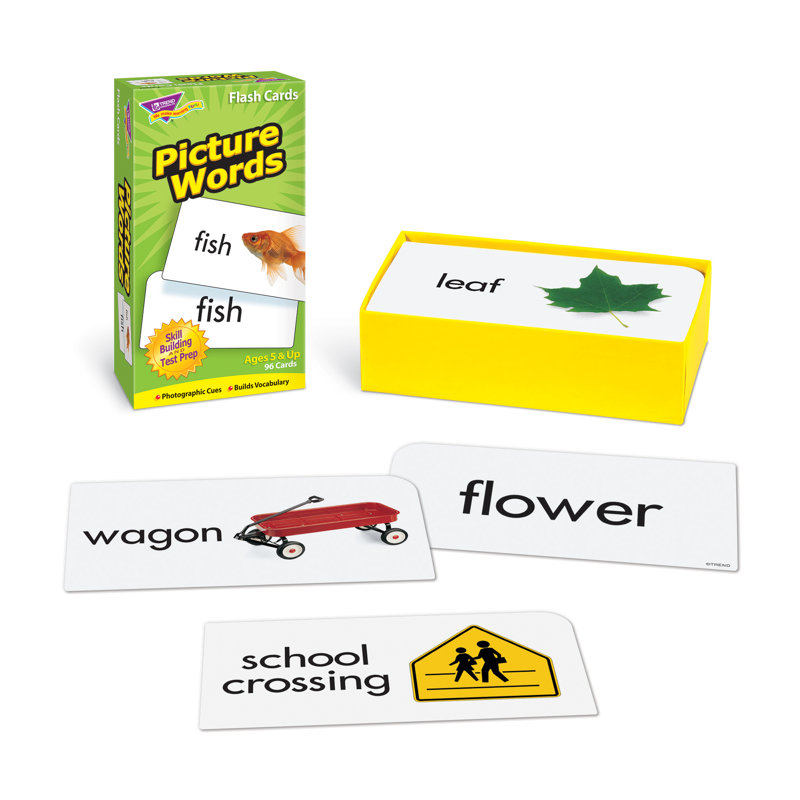 Assortiment de cartes-éclair tendance