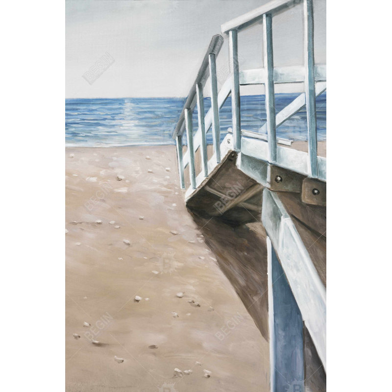 «Soft Seaside Landscape» sur toile, H 36 po x l 24 po