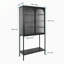 Armoire en métal noir avec portes Andreco