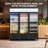 Commercial Beverage Refrigerator, 38.9 Cu.Ft. 3 Glass Door Display Refrigerator with 360° Circulation Cooling, Frost-Free, Soft LED Light, Adjustable Shelves Beverage Refrigerator Cooler-122094296