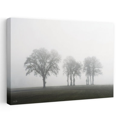 «The Silent Field Abstract Contemporary Landscape Nature», reproduction d'art murale