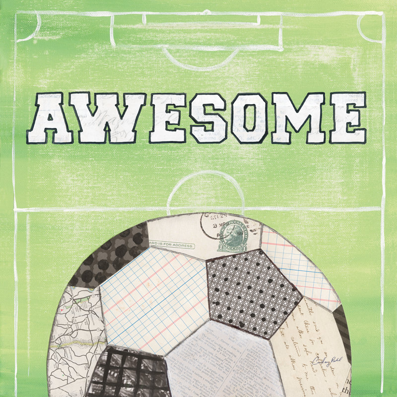 On The Field IV Awesome by Courtney Prahl - Wrapped Canvas Print, 51cm H x 51cm W x 3.8cm D