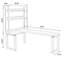 62.99"+47.24" Light-walnut L-Shaped Solid Wood desk-109542605-109542602