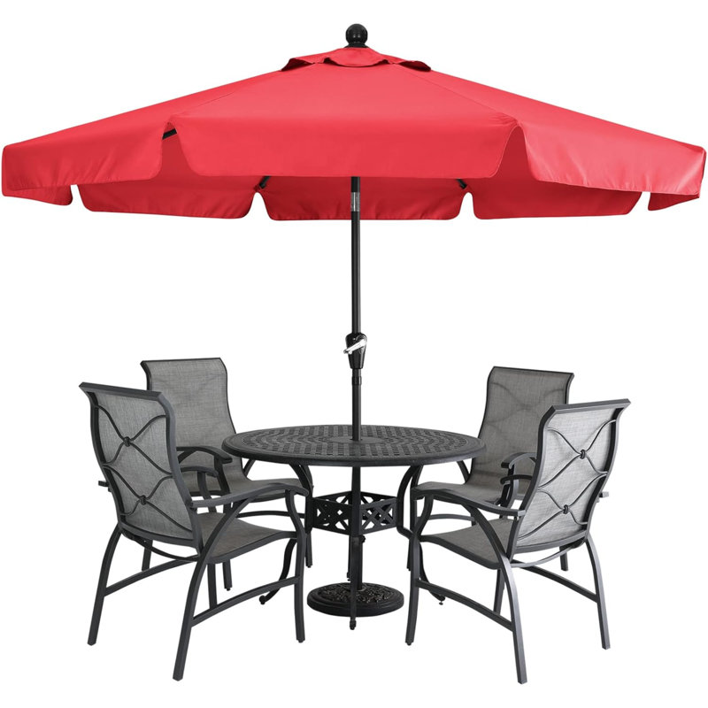 Camaree 270cm Tilt Market Parasol, Red