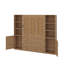 Grand lit escamotable avec tablettes et armoires