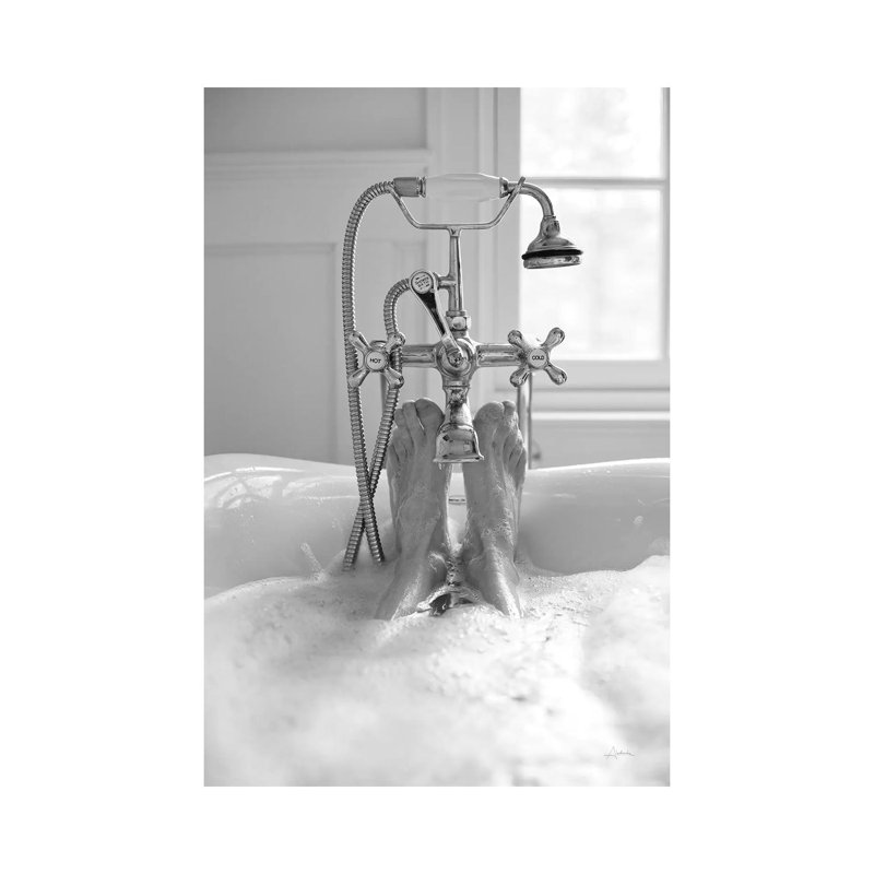 Bubble Bath I by Aledanda - Wrapped Canvas Print, 101.6 cm H x 66.04 cm W x 3.175 cm D