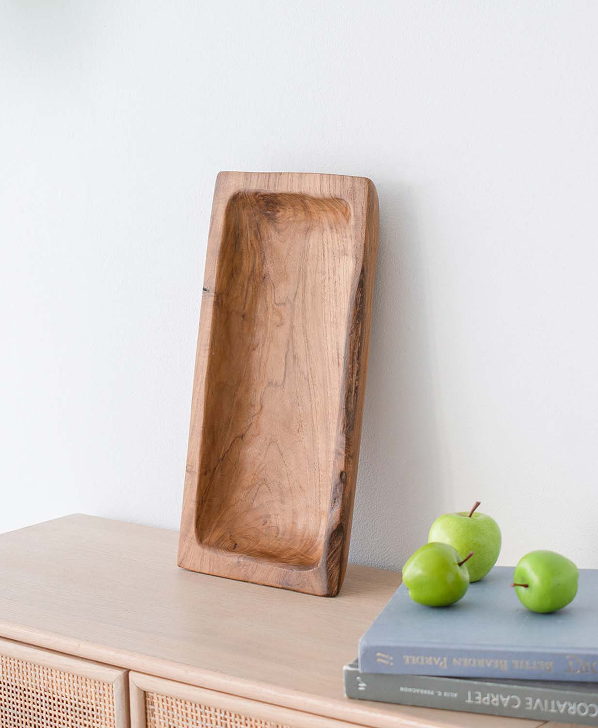 Teak Decorative Tray, Tan