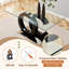7-Piece Glass Top Dining Table Sets-2087355606