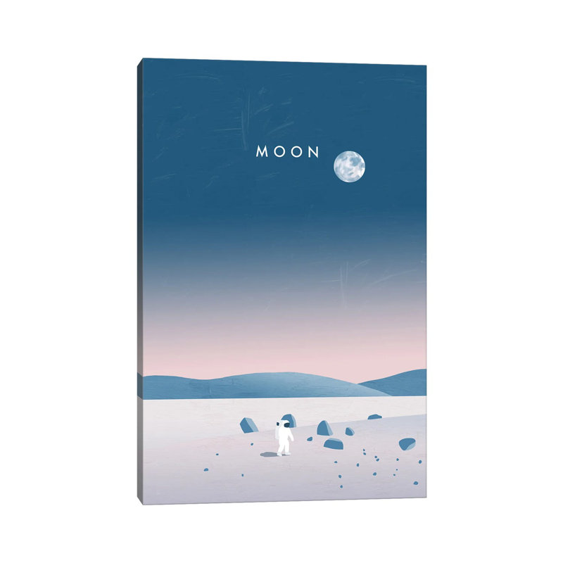 Moon by Katinka Reinke - Wrapped Canvas Gallery-Wrapped Canvas Giclée, 66.04 cm H x 45.72 cm W x 1.91 cm D