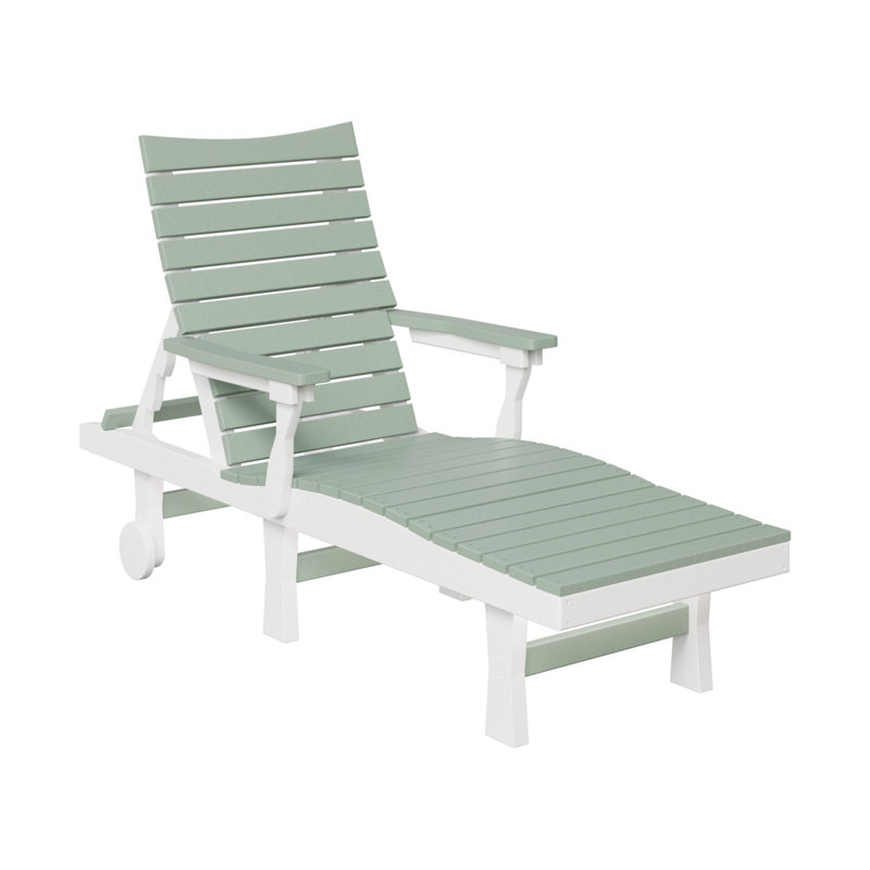 Chaise longue Berlin Gardens Bristol, Écume de mer / blanc