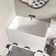 47" x 27.6" Standard Rectangular Freestanding Soaking Acrylic Small Bathtub with Integrated Seat for Small Space