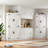 71" White Corner Pantry | Farmhouse Style, 4-Door Kitchen Storage-975103126