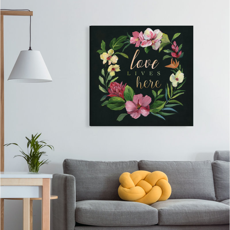 « tropic couronne ii », art textuel, H 10 po x l 10 po x P 1,5 po, Toile tendue