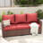 Vancamp 79" Wide Outdoor All-Weather Wicker Patio Sofa With Cushions-670942949