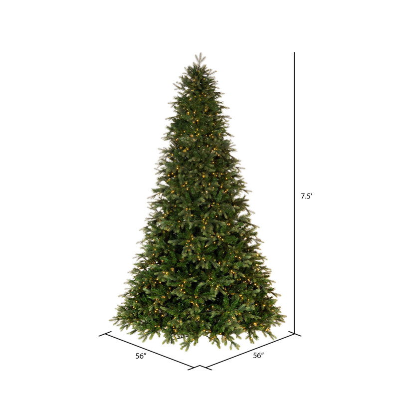 Vickerman Artificial Douglas Fir Christmas Tree, 7.5 ft, 750