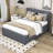 Wildo Linen Upholstered Platform Bed with Trundle And Headboard-874361541-874361543