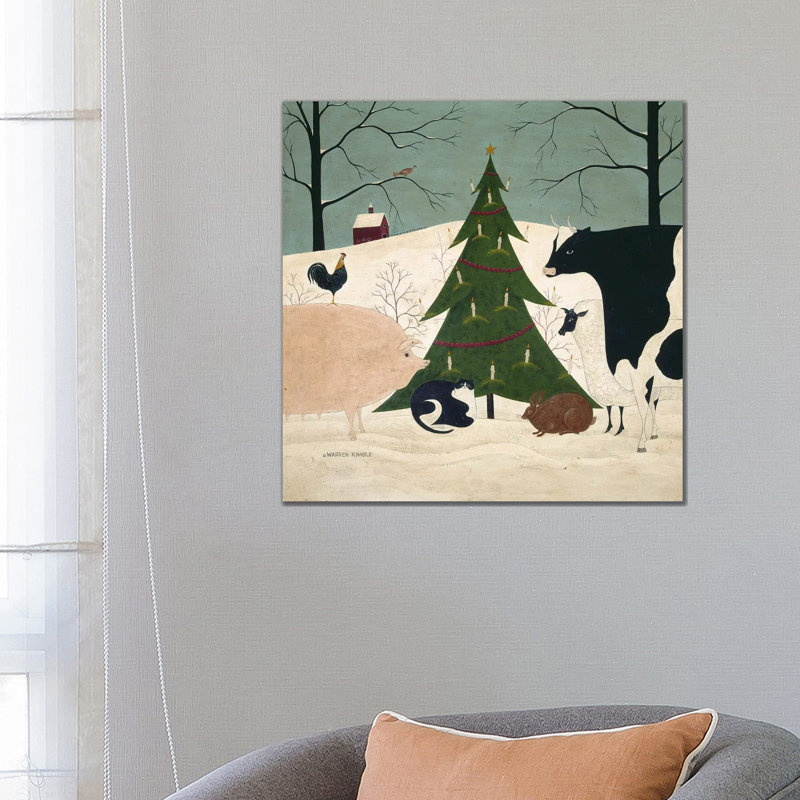 Invité de Noël - reproduction d'art mural - toile tendue, H 26 po x l 26 po, Toile tendue, Ne s’applique pas