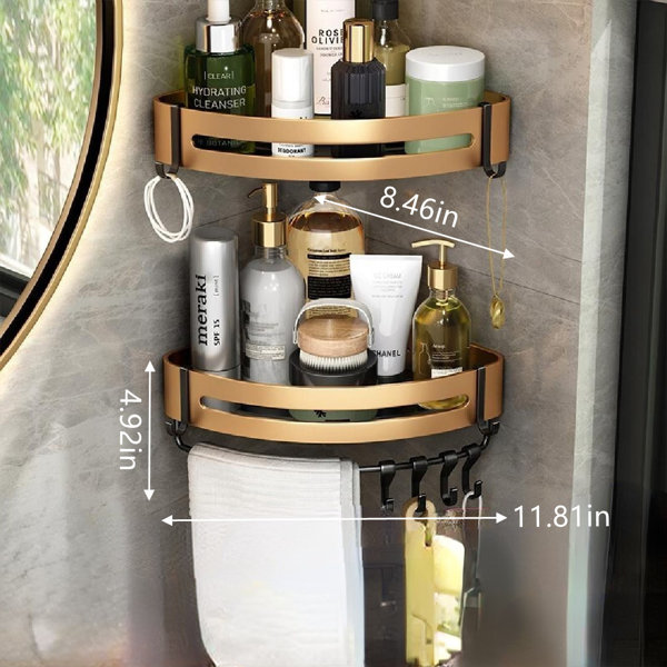 Hanging Stainless Steel Shower Caddy Everly Quinn