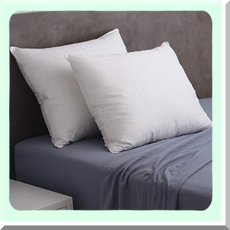 FirmRest Gel Fiber Pillow Set - Extra Firm Support, Comfort Blend, White, 2 Count - Perfect for a Good Night's Sleep, Neck Pain Relief
