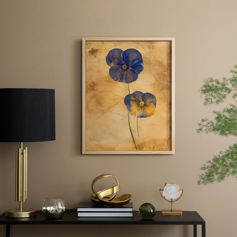 Reproduction encadrée FLORAL Series LV III - bois massif, H 11 po x l 9 po