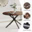Metal Base Dining Table-1496377692