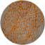 Tapis gris / orange en laine crocheté à la main Rigsby-81913426