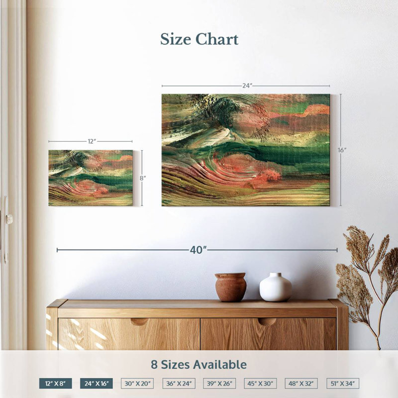Avery Rustic Abstract, 16" H x 24" W