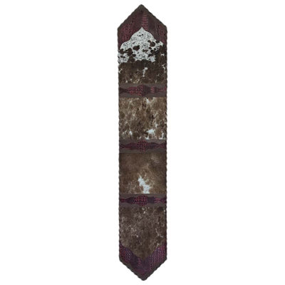 Cowhide & Leather Table Runner