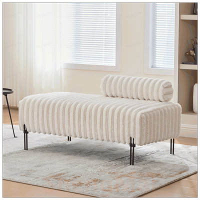 Upholstered Mini Loveseat with Metal Legs, 2-Seater Sofa for Small Spaces, Adjustable Backrest, Ideal for Living Room and Bedroom