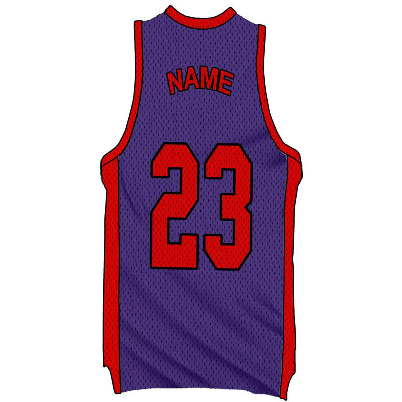 Adhésif décoratif Basketball Jersey, H 16 po x l 8 po, Mauve