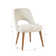 Nola Upholstered Dining Side Chairs with Cutout Back Design