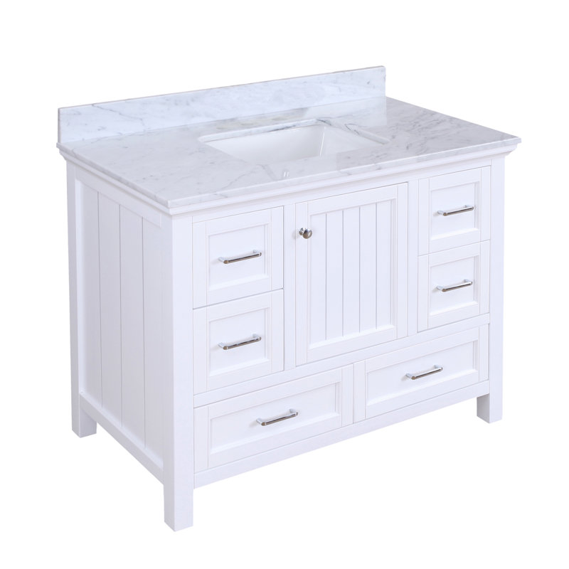 Ensemble de meuble-lavabo de 42 po Maven, Blanc