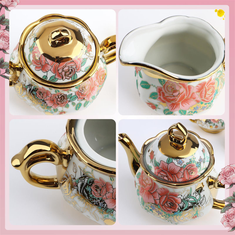 Mercer41 1100ml Floral Teapot Set