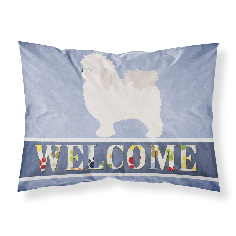 Taie d’oreiller welcome, Bichon bolonais