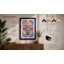Symmetrical Floral Design Botanical - Framed Print-1470093532-1470093523