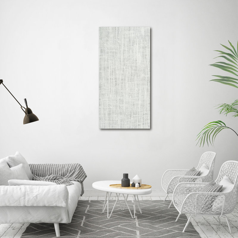 White Linen - Wrapped Canvas Print