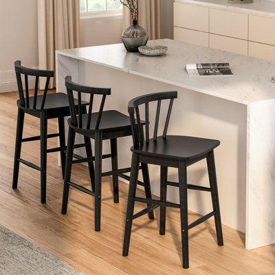 Tabouret de comptoir moderne Windsor - bois massif et capacité de 300 lb