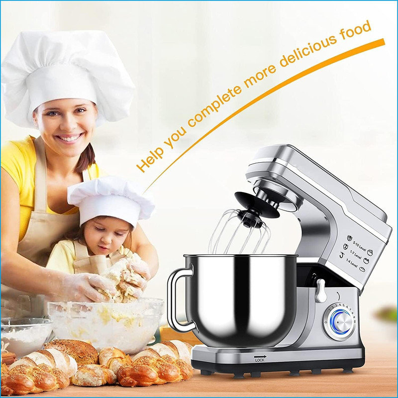 Blue Elephant Stand Mixer, Silver