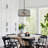 5 - Light Modern Dimmable Black Drum Crystal Chandelier,  Adjustable Height Pendant Light Fixture For Kitchen Island Dining Room Entryway-211856001