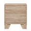 Table de chevet 2 tiroirs, naturel