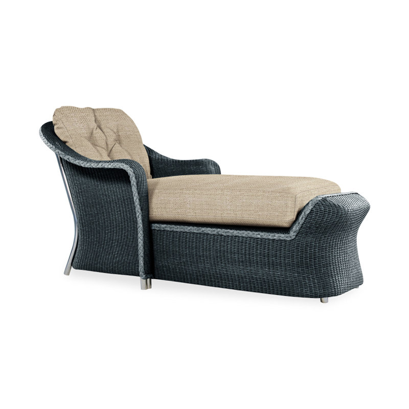 Reflections Outdoor Chaise Lounge, Sailcloth Salt, Mink