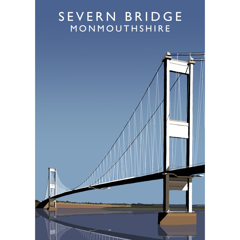 'Severn Bridge' by Richard O'Neil - Print, No Frame, 40 cm H x 30 cm W x 1 cm D