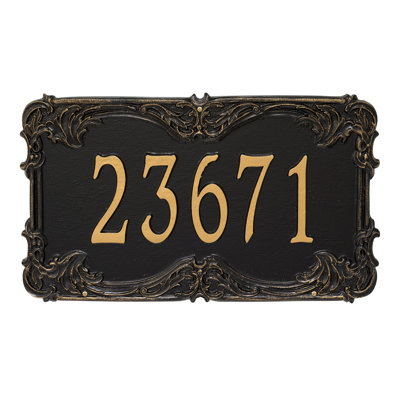 Signature Series 1-Line Wall Address Plaque