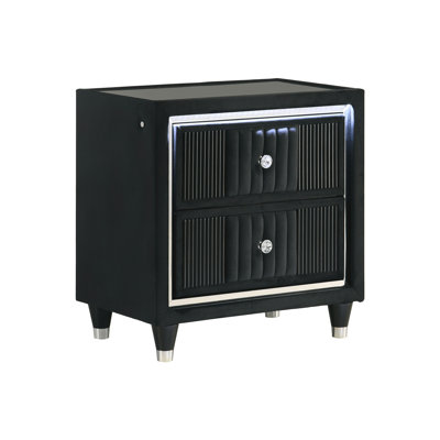Table de chevet 26,15 po Modern Classics, noir